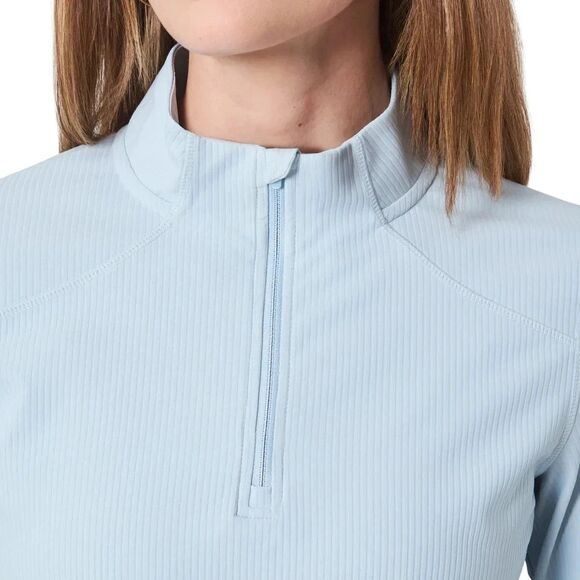 Mondetta Active Ribbed Active Top Shirt Pullover Long Sleeve Blue Womens X-Large - Picture 9 of 10